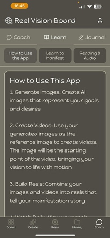 Vision Board Overview